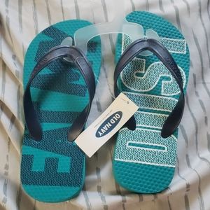 Hurley hoodie size 8 and old navy sandals 12-13